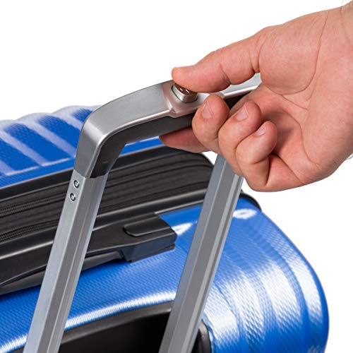 SwissGear 7272 Energie Expandable Hardside Luggage with Spinner Wheels and TSA Lock, Periwinkle Blue, Checked-Medium 24-Inch by SwissGear - Image 8