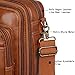 Vegan Leather Laptop Backpack Briefcase Hybrid 15.6 Inch Laptop Travel Backpack Hiking College Backpack for Men BC-04 (Brown)