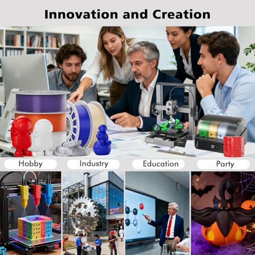 JOY FUTURE PLA+ 3D Printer Filament, PLA Plus Filament Neatly Wound 3D Printing Filament 1.75mm Dimensional Accuracy +/- 0.02 mm Fit Most FDM 3D Printers, 1Kg Spool (2.2lbs) (Green) - Image 4