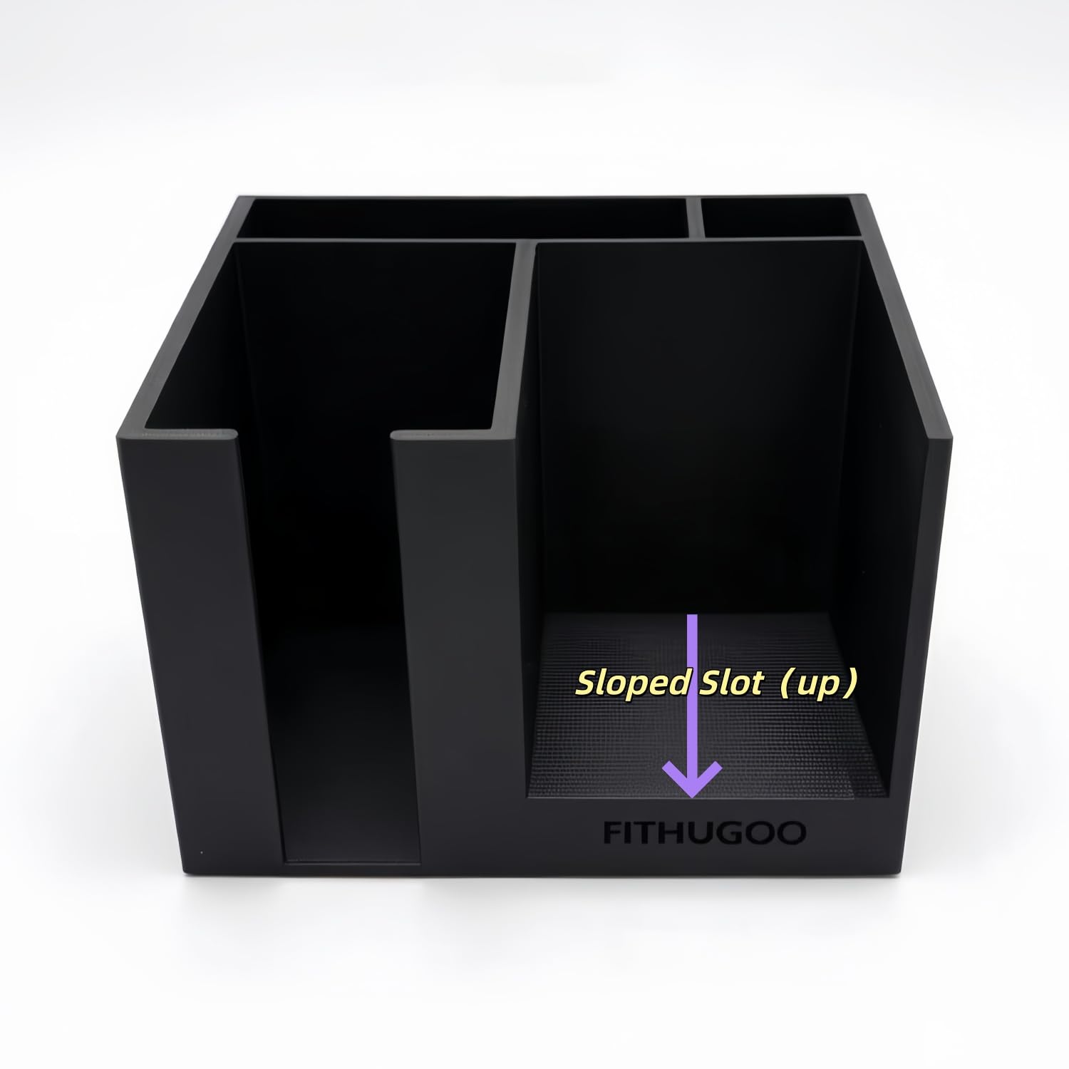 Toploader Dispenser & Penny Sleeve Holder - Dual Compartment Holds 250 Penny Sleeves & up to 50 Top Loaders, Stackable Card Storage Box with Dustproof Lid (tall) - 2
