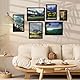 wyewye Bilderrahmen 40x60, MDF Holz Bilderrahmen Din 40x60 Schwarz, Rahmen mit Acrylglas - zum vertikalen oder horizontalen Aufhängen, für Fotos, Poster, Puzzles
