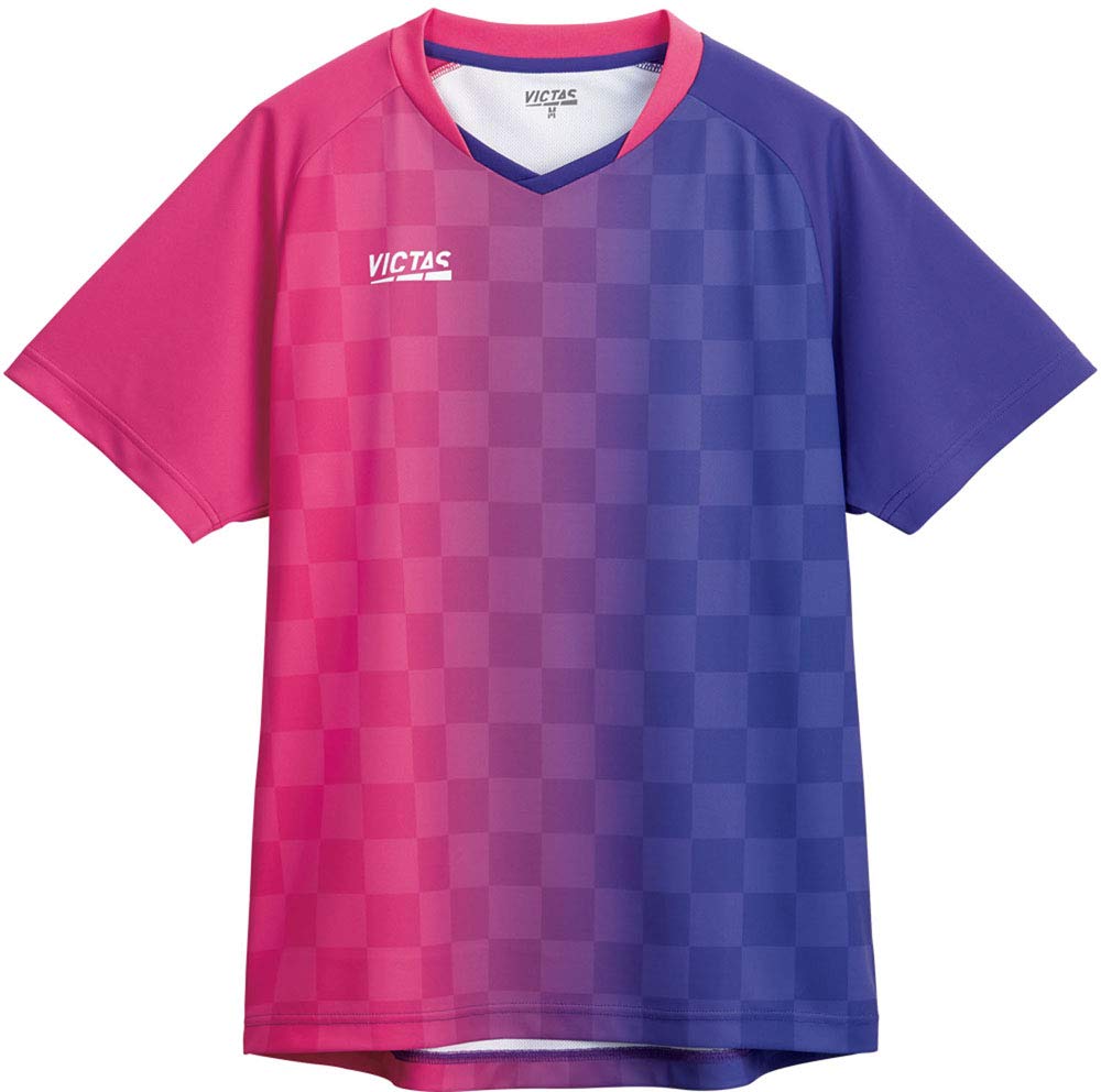 Victas 612101 Table Tennis Game Shirt Black x Lime Green Unisex JTTA M