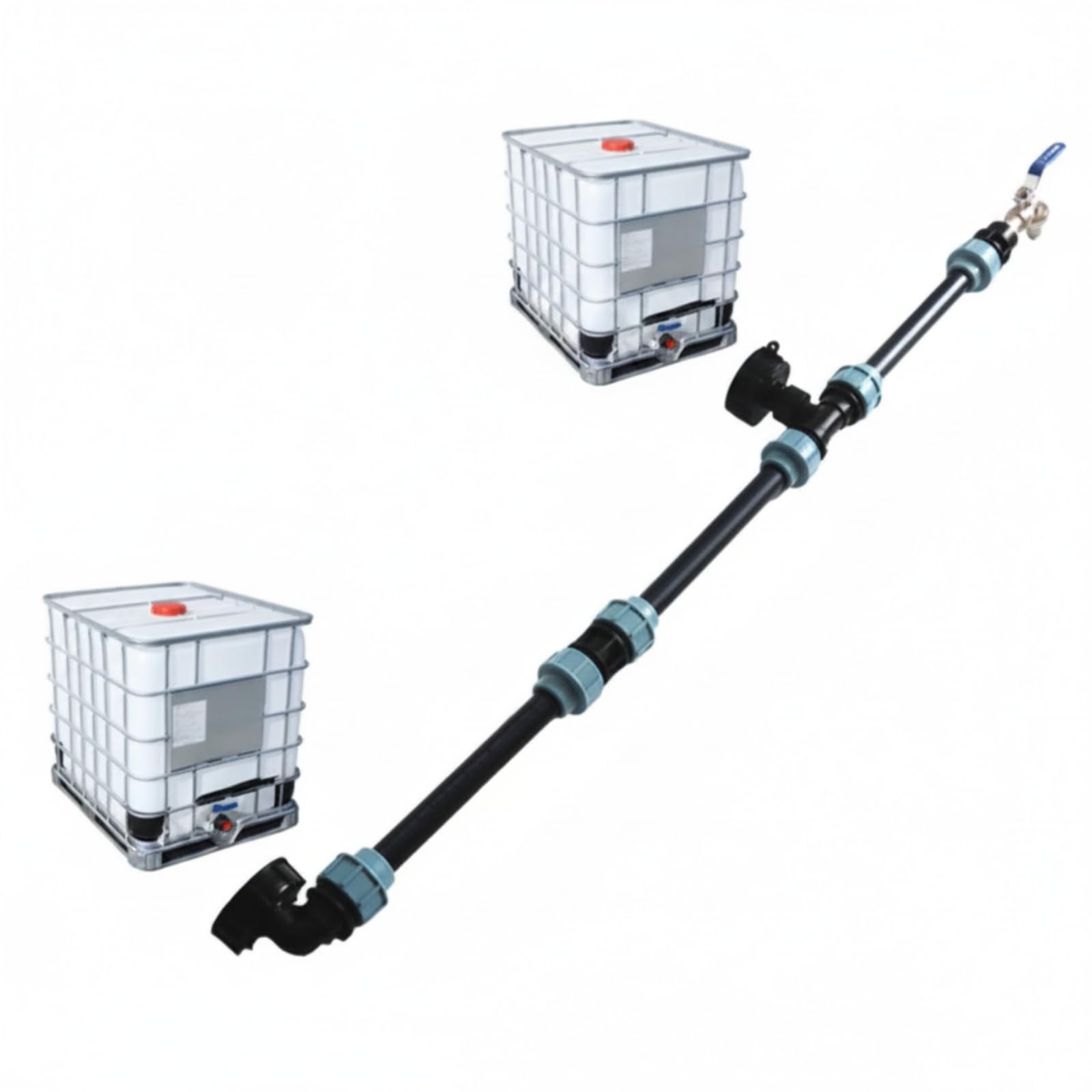 Kit di Collegamento Innesto Rapido Rubinetto senza Perdite Valvola a Sfera per Giardino, Officina