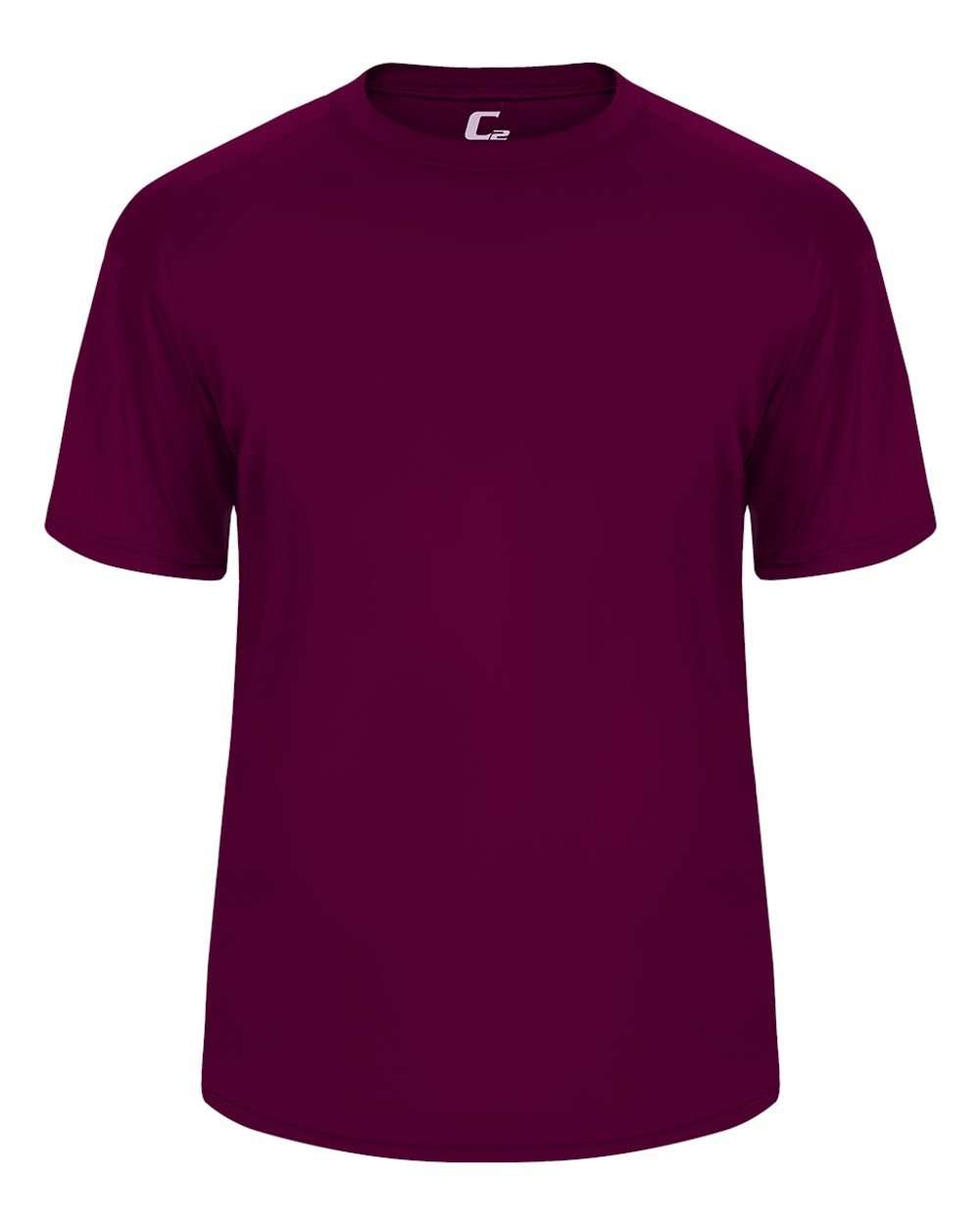 Badger Sport C2 Maroon Youth XL Short Sleeve Wicking Tee