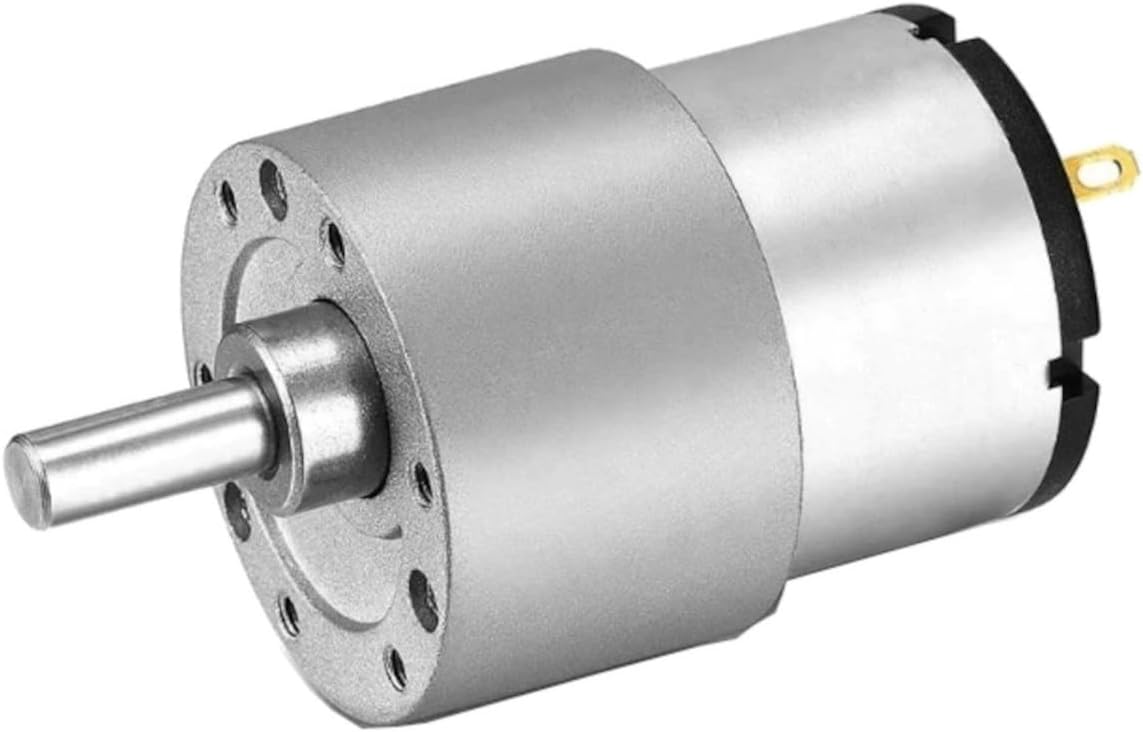 ROBOWAY DC 12V 200RPM Gear Motor Side Shaft 520 Silent Motor Metal Body