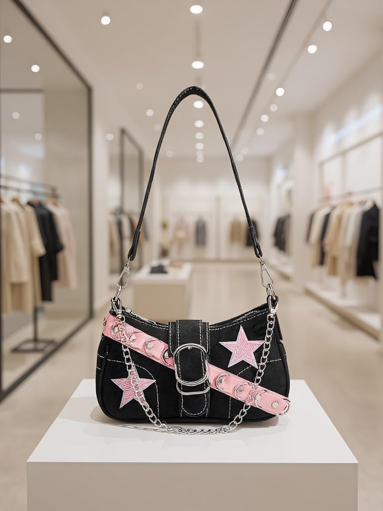 Cute Y2K Purse – Shoulder Bag with Chain Strap, Versatile Handbag for Women, Perfect for Daily Use, Parties & Travel - Image 3