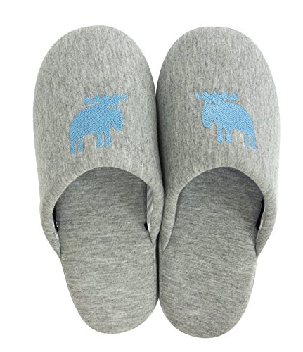 moz スリッパ ニット L ブルー BL