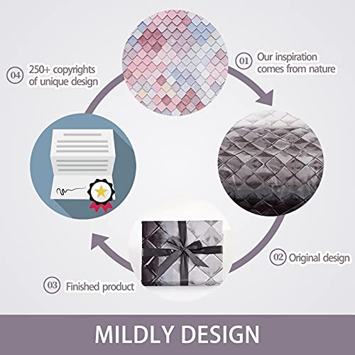 MILDLY 100% Egyptian Cotton Duvet Cover King, Gray Beige Geometric Pattern Comforter Cover Set 500TC Modern Abstract Reversible Ultra Soft & Breathable Unique Design Neutral Bedding Set (No Comforter)
