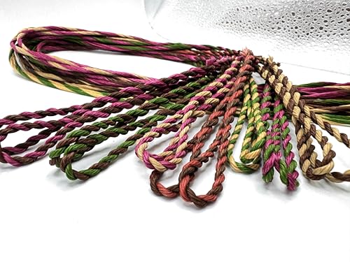 Flemish Twist B55 Recurve Bowstring – Earth Tone Series – Handmade Traditional Bowstrings for Recurve Bows – Built to Order in Custom Colors – Click Customize Now to Begin