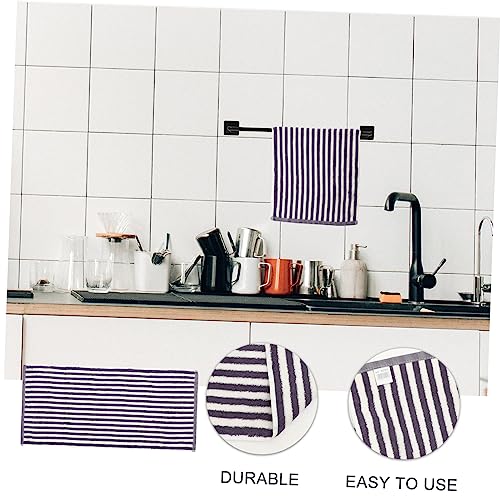 Paño de cocina superabsorbente Zerodeko de algodón a rayas para vajilla y mesa 8
