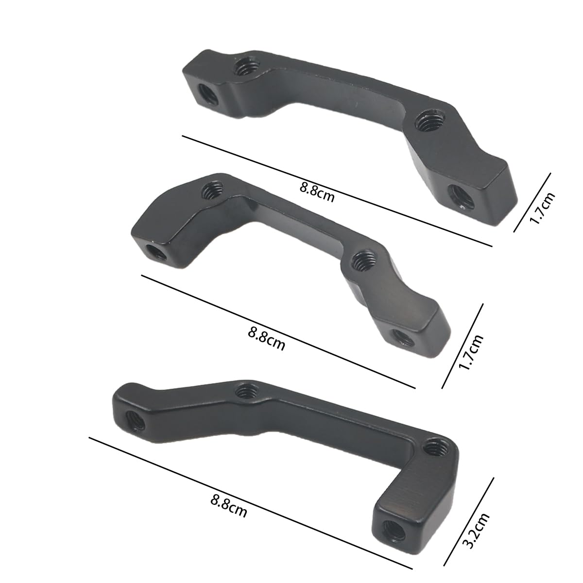 Hsthe Sea Lot De 3 Adaptateurs De Frein à Disque – F203-R180, F180-R160, F160-R140 – Pour VTT, BMX, Vélo – Aluminium, Installation Facile