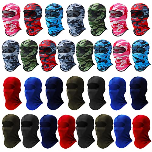 Image of 30 Pcs Balaclava Ski Face Mask Full Face Cover Mask UV Protection Cooling Neck Gaiter Summer for Men Women Winter Outdoor