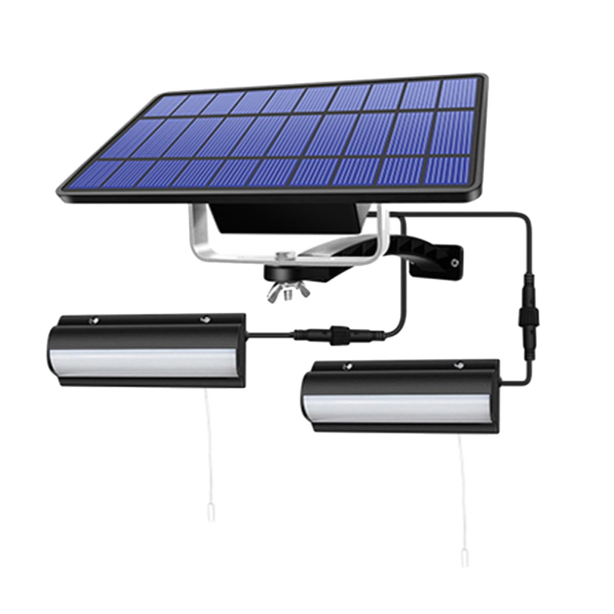 Ciieeo Solar Außenwandleuchte 1 Satz Abs Schwarz mit Zugmechanismus | Sanfte, Gleichmäßige Lichtabgabe, Geringer Energieverbrauch, für Outdoor und Landschaftsbeleuchtung