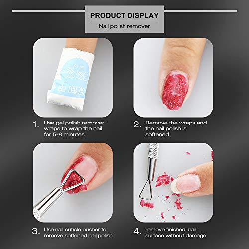 image for PrettyDiva Cuticle Pusher - Stainless Steel Triangle Cuticle Nail Push