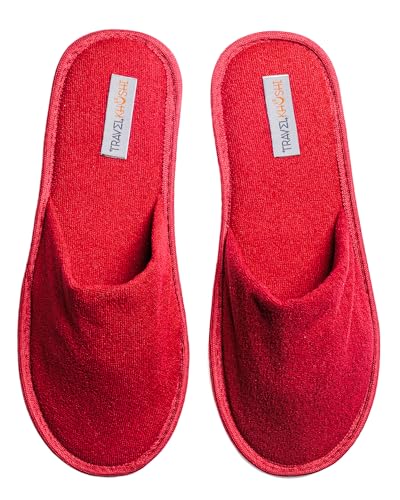 Image of Travelkhushi Soft Comfy Home Slippers For Women & Men For Winter Capet flip flops for Bedroom Indoor Carpet house slides Anti skid Slippers for Winter & Summer