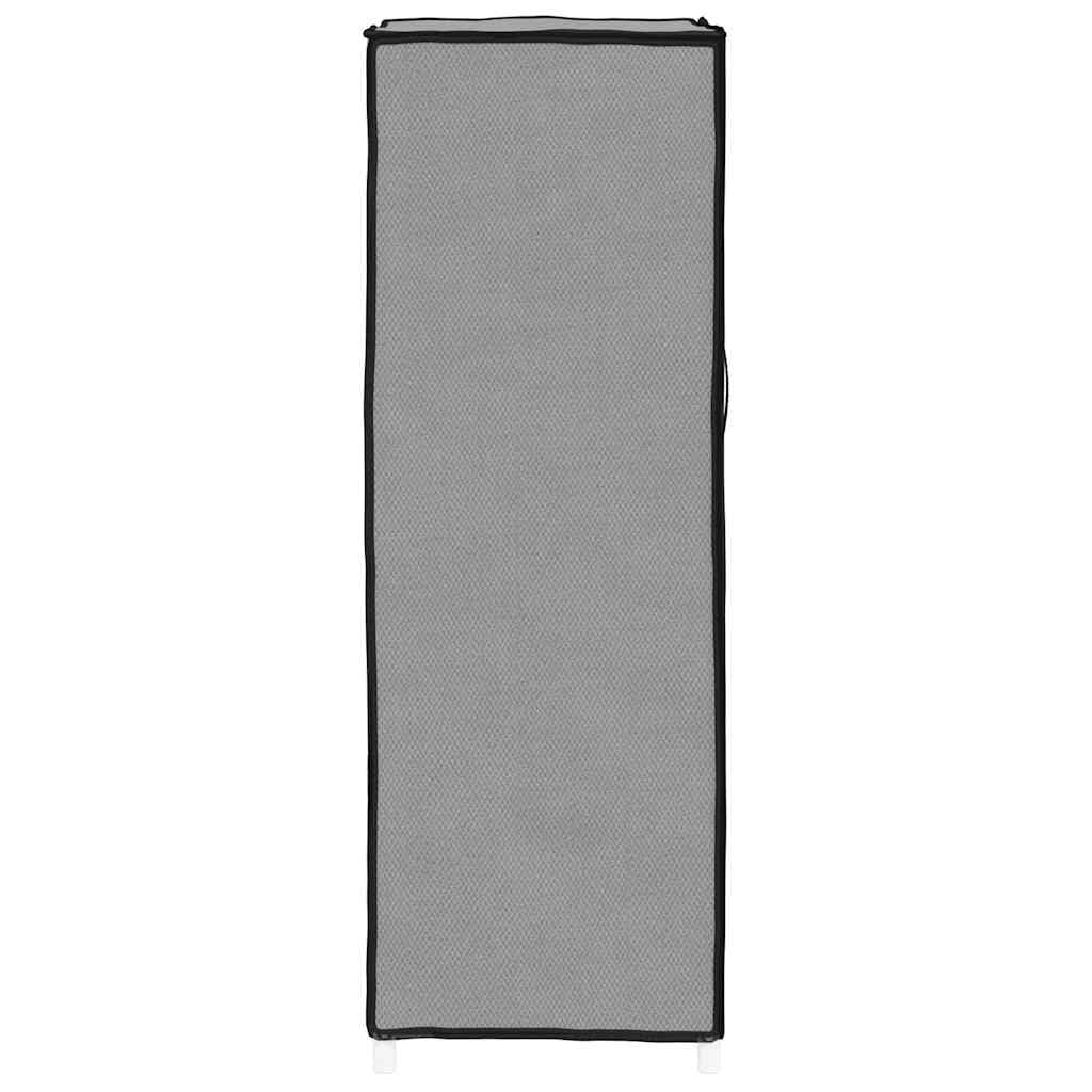 Zapatero gris 60 x 28 x 90 cm de acero y tela no tejida, 5 niveles, moderno organizador de zapatos, ahorra espacio y estable, para pasillo, dormitorio y oficina