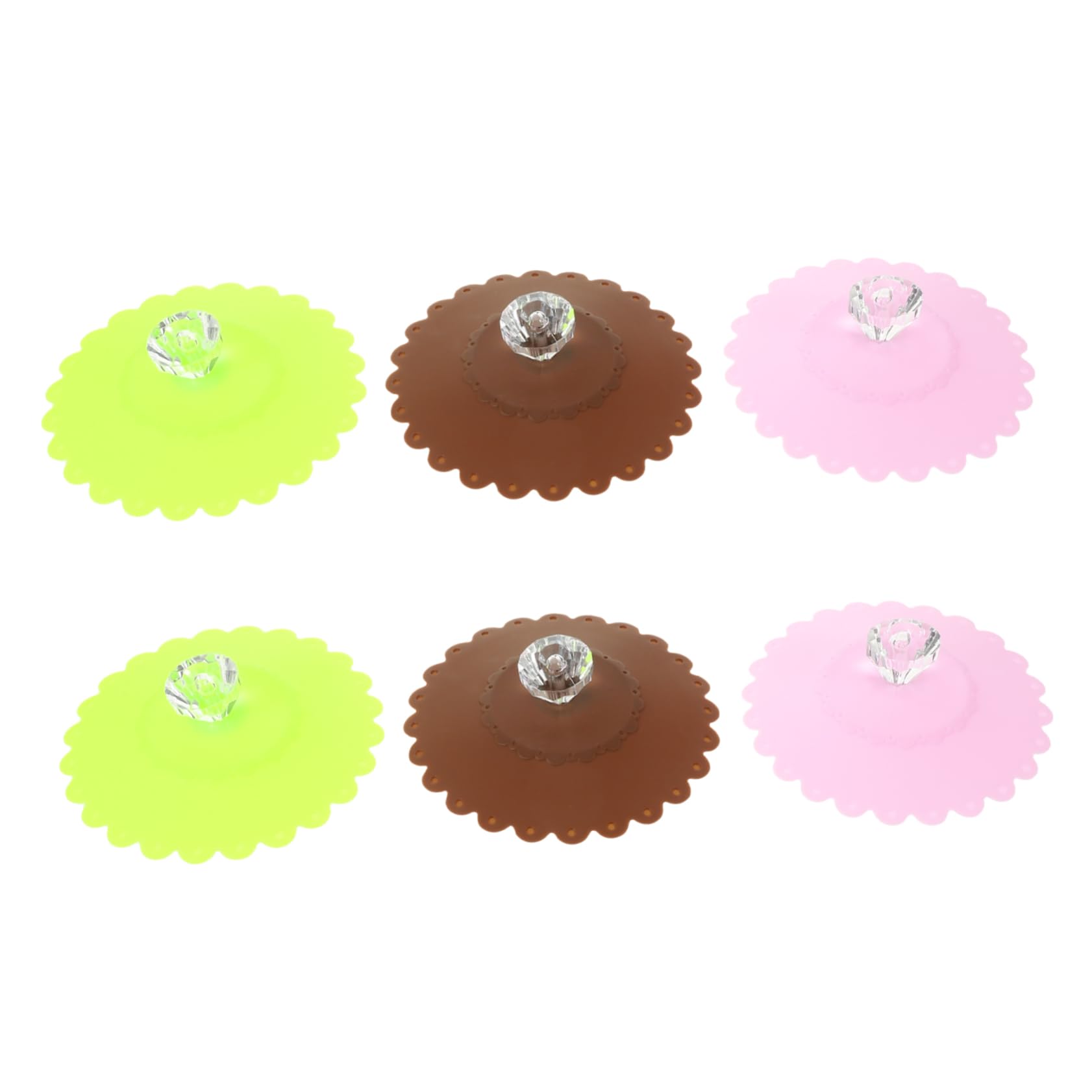 Amosfun 18 Pcs couvercles de gobelets couverture de tasse couvercle d'aspiration de tasse à café jolie tasse pot tasses à café couvercles de tasses chaudes couvercle de tasse en silicone