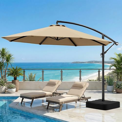 OLILAWN 10ft Cantilever Beige