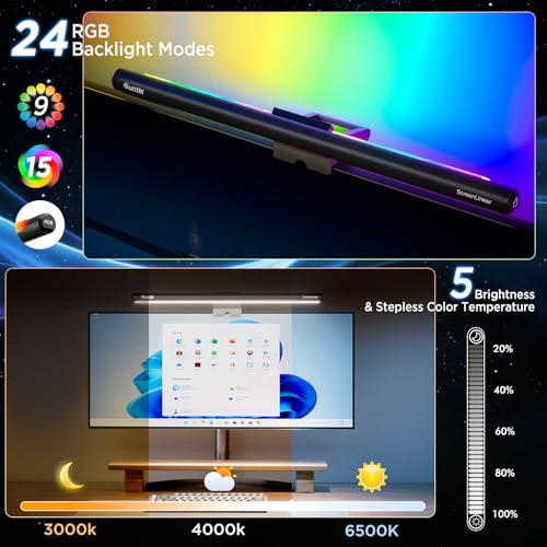 Image of Quntis MC201 PRO Monitor Light RGB Backlight