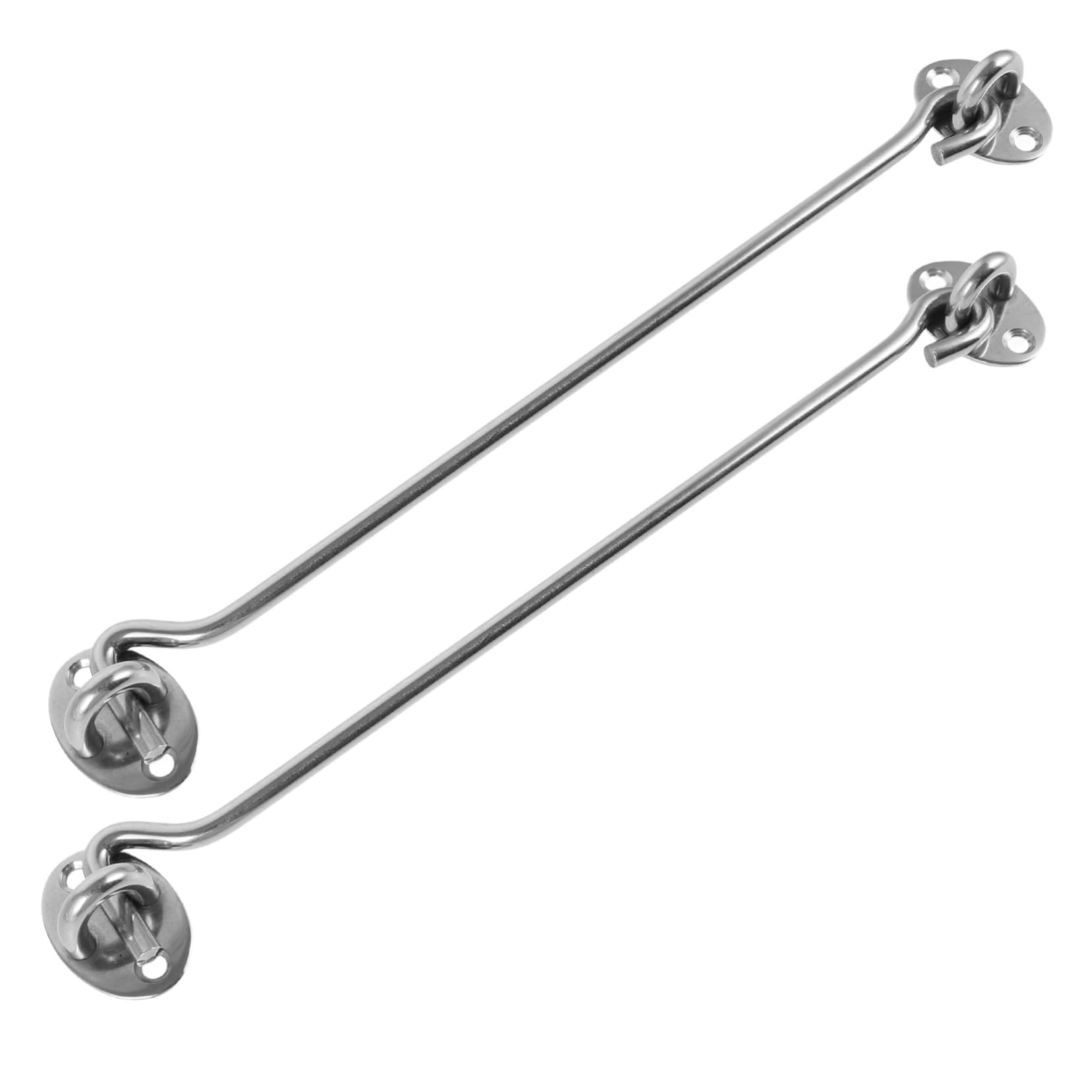 Cabilock Elegant Barn Door Latch Hooks 2pcs Stainless Steel Security Hooks for Windows