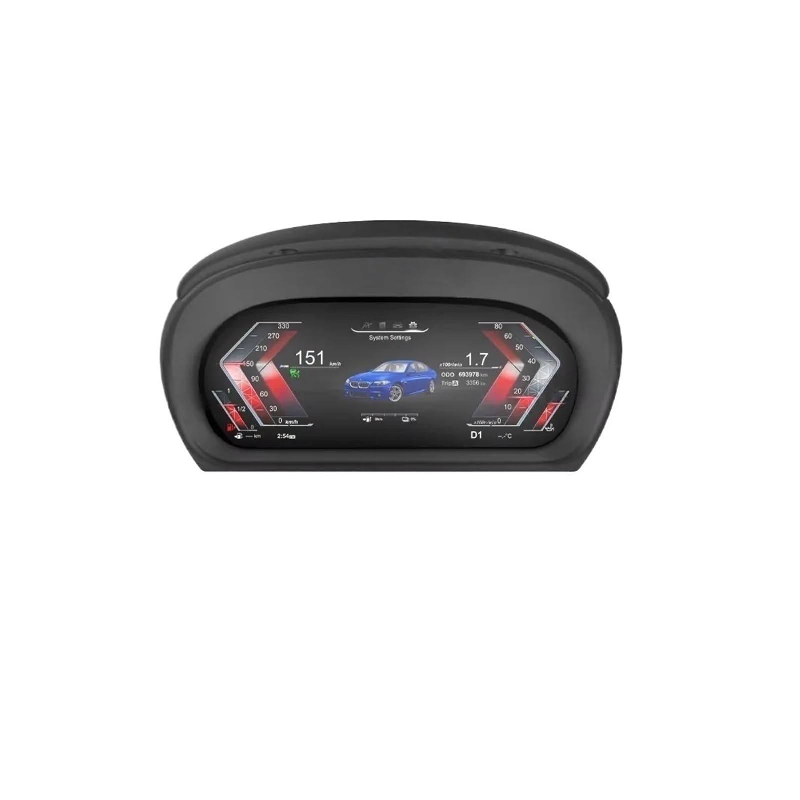 Cruscotto digitale for auto da 11 pollici compatibile con BMW Serie 3 E90 E91 E92 2005-2012 Tachimetro a pannello Quadro strumenti cabina di pilotaggio virtuale