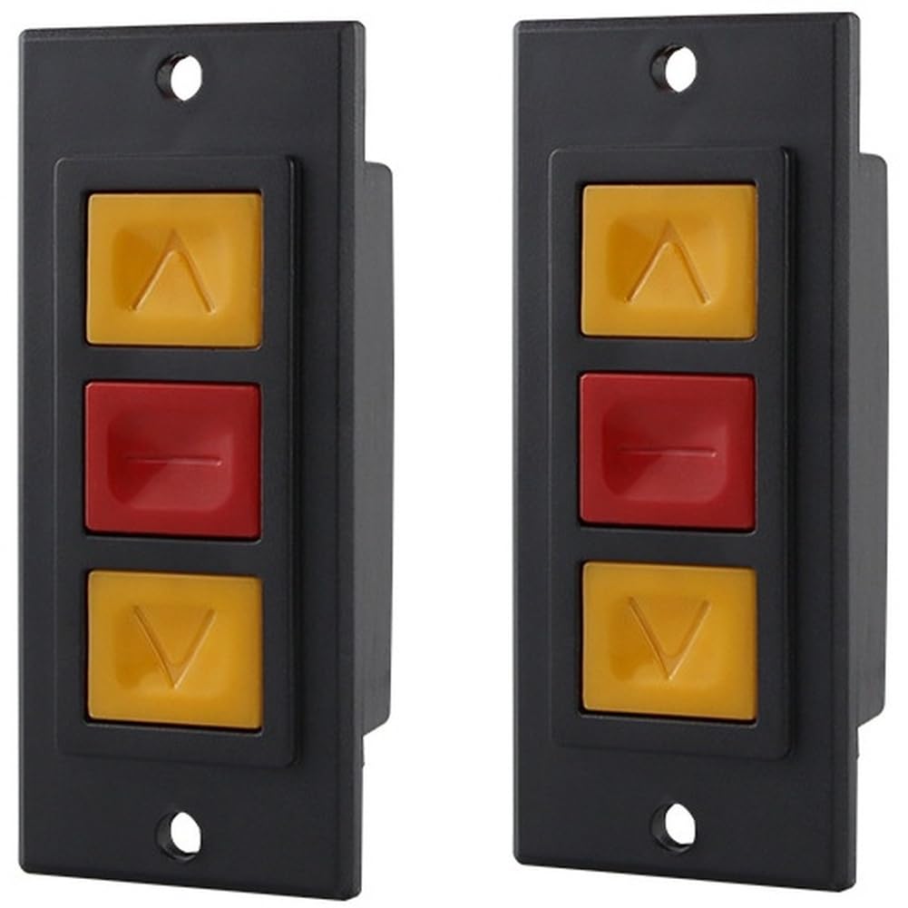 Aundhegrtt As Shown Mounted Concealed Button Switch, For Electric Door Roll Switch, 2Pcs Garage Door Opener