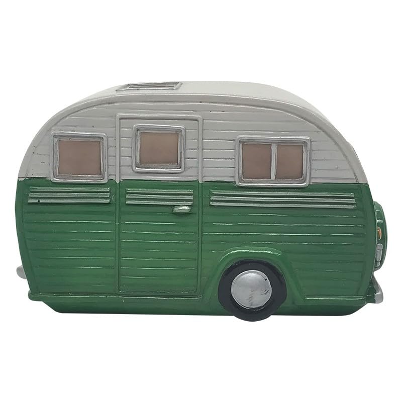 Vintage Caravan LED Night Light, Green and Cream Retro Camper Design, Decorative Lamp, Standard - Image 2