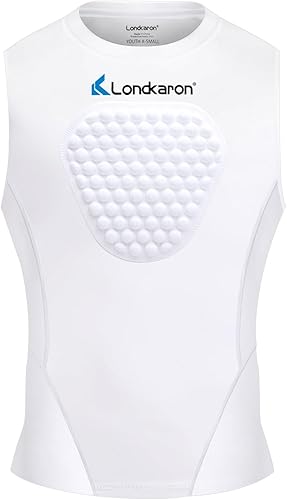 Youth Elite - Camisa protectora de pecho, acolchado en el pecho para béisbol, fútbol y sóftbol