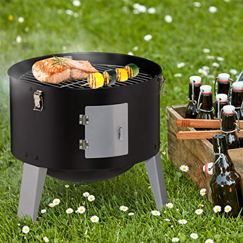 Relaxdays-Smoker-3-en-1-para-barbacoa-ahumar-y-cocinar-termometro-y-salida-de-aire-bandeja-para-ahumar-diametro-40-cm-acero-negro
