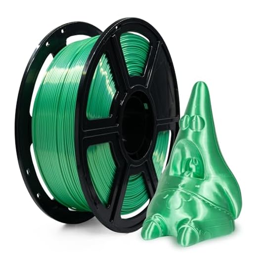 Flashforge 3D Printer Filament Silk PLA 1.75mm 1kg Spool-Dimensional Accuracy +/- 0.02mm (Green)
