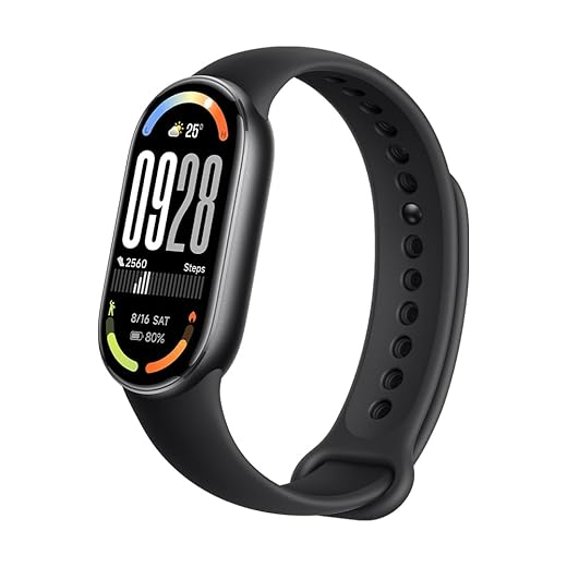 Xiaomi Mi Smart Band 10 (2025) Global Version - 1.72" AMOLED Display | 21 Days Battery Life | Touchscreen, Multi-Sport Tracker, Activity Tracker, Heart Rate Monitor | BT5.4 - (Midnight Black)