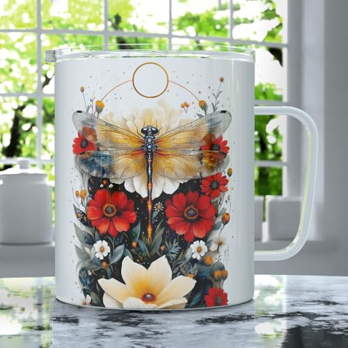 Vaso Térmico Loftipop Floral Dragonfly 12oz con Tapa miniatura 2