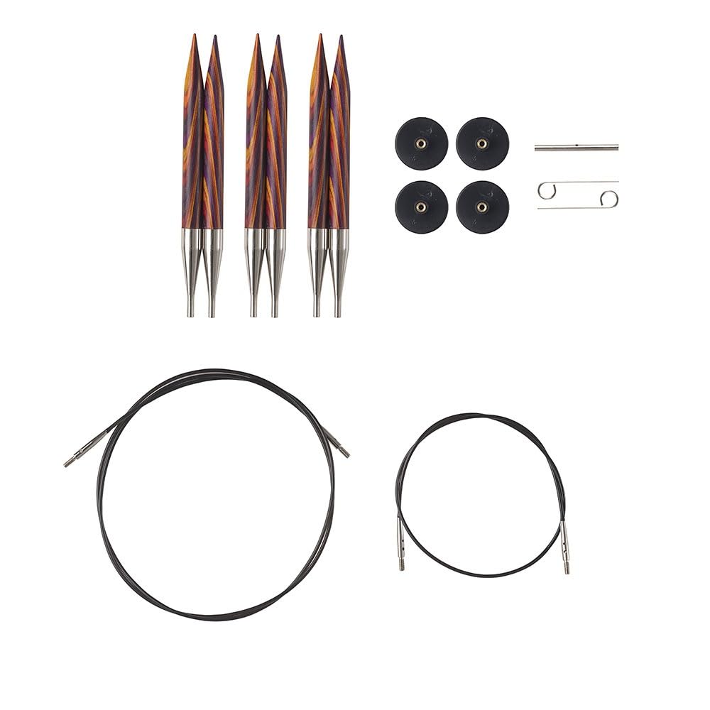 Knit Picks Options Wood Interchangeable Knitting Needle Set: Bulky Edition (Radiant)