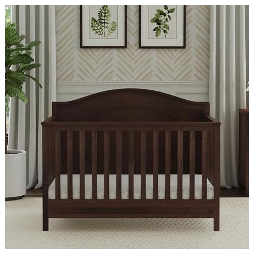 DaVinci Charlie 4-in-1 Convertible Crib in Espresso, Greenguard Gold Certified