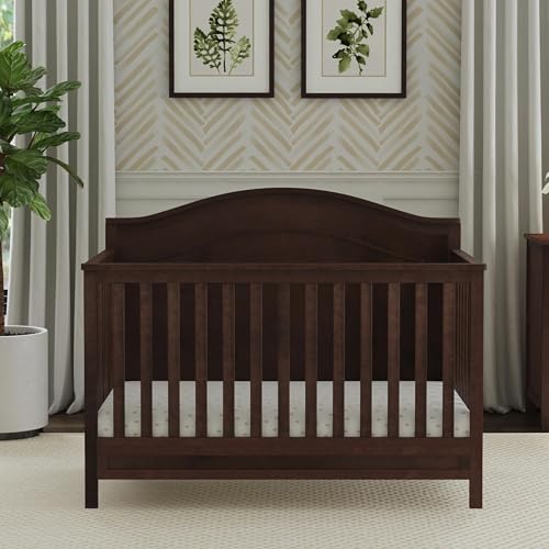 DaVinci Charlie 4-in-1 Convertible Crib GREENGUARD Certified Espresso | Converts to Toddler Bed Daybed Full-Size Bed 4 Adjustable Mattress Heights Conversion Kits Sold Separately Easy Assembl product thumbnail 9