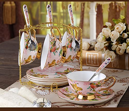 BBCBBZ British Bone China Popołudniowa herbata herbaty, filiżanka i spodek, europejski zestaw kawy ceramiczny, czarna herbata, prezent ślubny