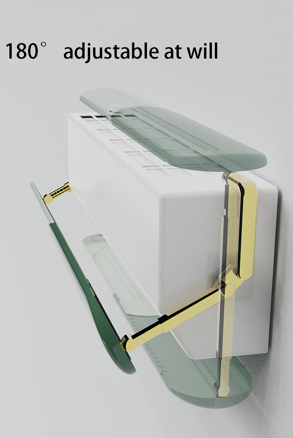 Deflector de Aire Acondicionado, Deflector de Salida de Aire antirretorno, Deflector de Viento Universal de Pared, Ajuste retráctil, instalación Gratuita