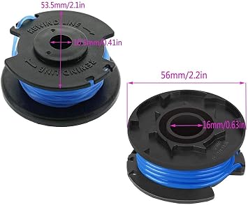 14 Pack String Trimmer Replacement Spool Line 0.065 18-Volt 24V 40V, Compatible with Ryobi One+ AC14RL3A, Weed Eater String Autofeed 522994001 Cover, Cordless Trimmer Line 11ft