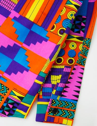 Little Boys African Print Shirt Kente Children's Shirt Ankara Short Sleeved Shirt4