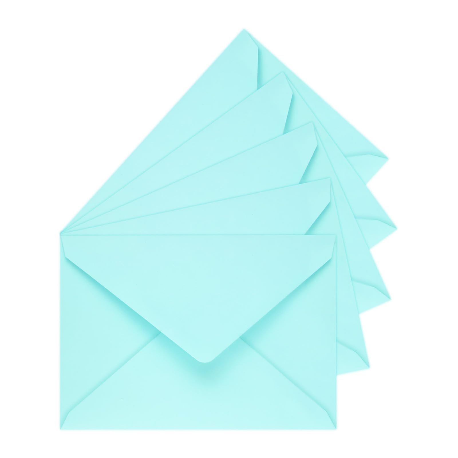 50 Pack A7 Envelopes, Light Blue Greeting Card Envelopes Self Seal, 5.24 x 7.24 in Envelopes for Birthday Graduation Baby Shower Wedding Invitation