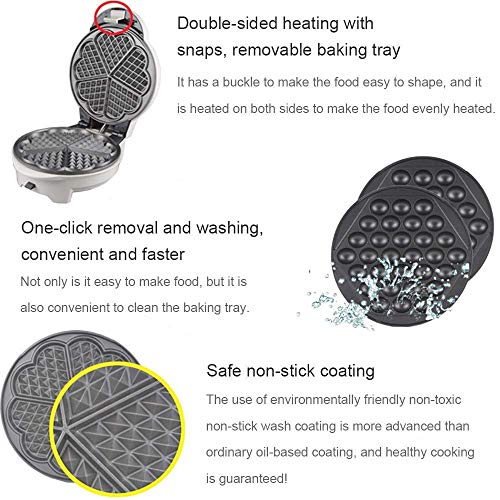 YFGQBCP 7 in 1 Haushaltsmini-Automatik-Kuchenmaschine, Multifunktions-Non-Stick-Eierwalzmaschine benutzerfreundlicher… – Bild 3