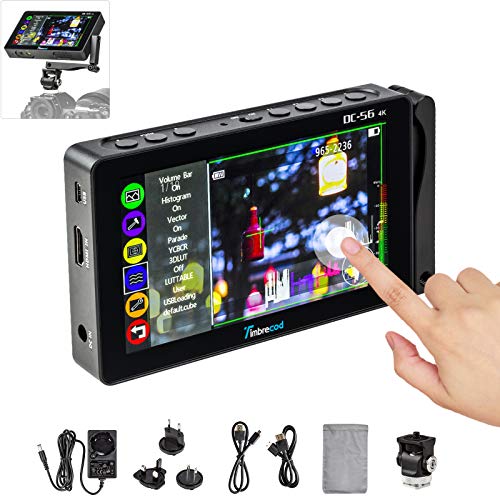 Hot Deals 5.5โ Touch Screen DSLR Camera Field Monitor with 3D Lut Built-in 3500mAh Rechargeable Battery Full HD 1920 x 1080 IPS Screen Support 4K HDMI/AV DC Input Video Monitor, Include Tilt Arm/Carrying Bag Hot Deals 5.5โ Touch Screen DSLR Camera Field Monitor with 3D Lut Built-in 3500mAh Rechargeable Battery Full HD 1920 x 1080 IPS Screen Support 4K HDMI/AV DC Input Video Monitor, Include Tilt Arm/Carrying Bag