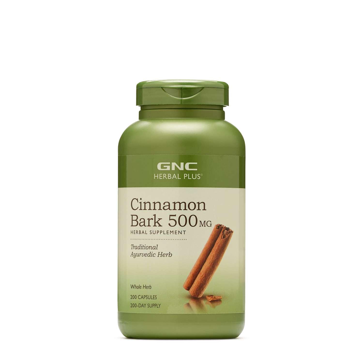 GNC Suplemento Fitoterápico de Canela em Cápsulas 500 mg, 200 cápsulas