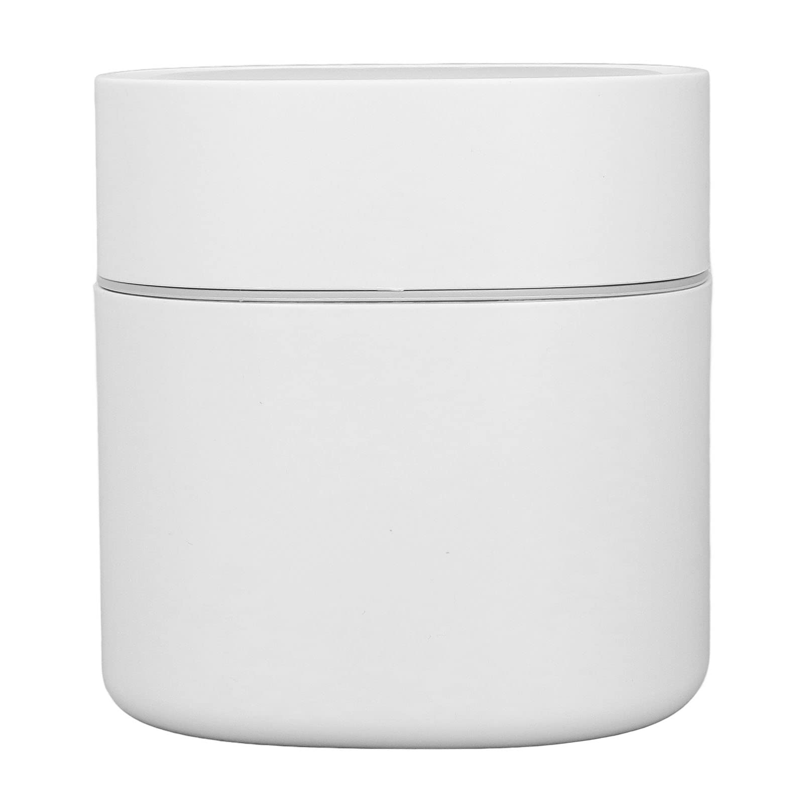Tyenaza Mini Bote de Basura de Escritorio, Bote de Limpieza de Almacenamiento de desechos con Tapa para Mesa de Centro, tocador, encimera de Escritorio(Blanco)