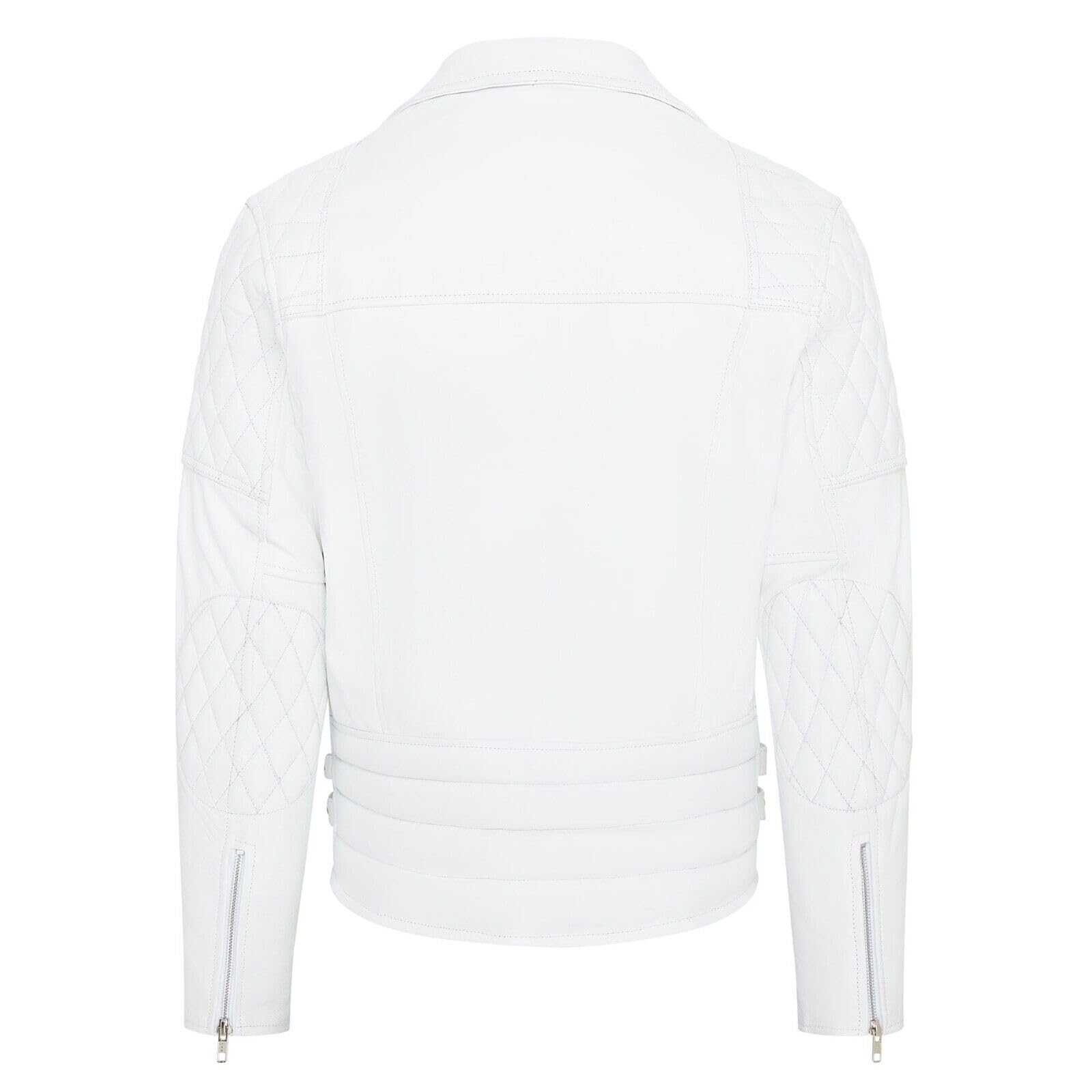 Infinity Leather Chaqueta Motera Brando de Piel de Vacuno Para Hombre