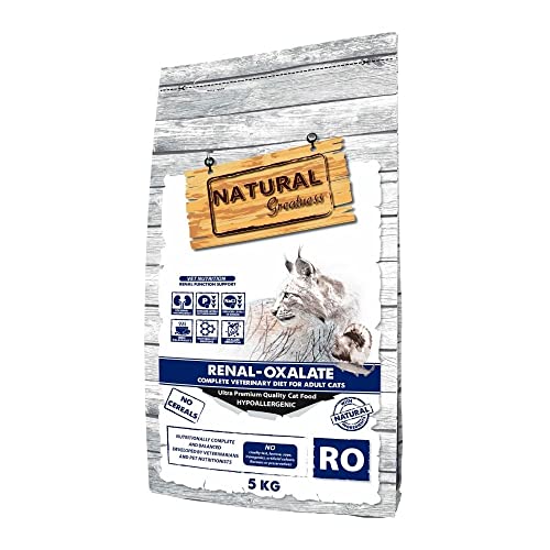 Tierarztfutter Katzen Nieren Oxalate Natural Greatness | 100% Natürlich Getreidefrei Sack 5 kg | ANIMALUJOS