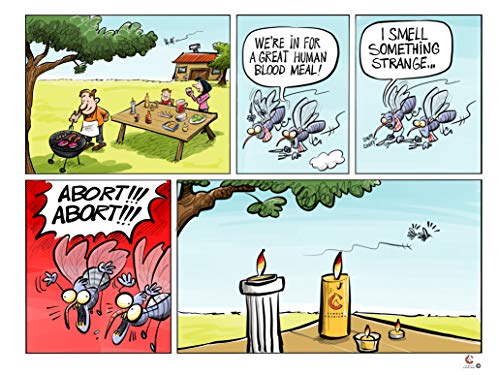 50 Citronella Oil Scented Tea Light Candles Indoor/Outdoor Up To 4 Hours Burn Time - 50 Pack #TOP1