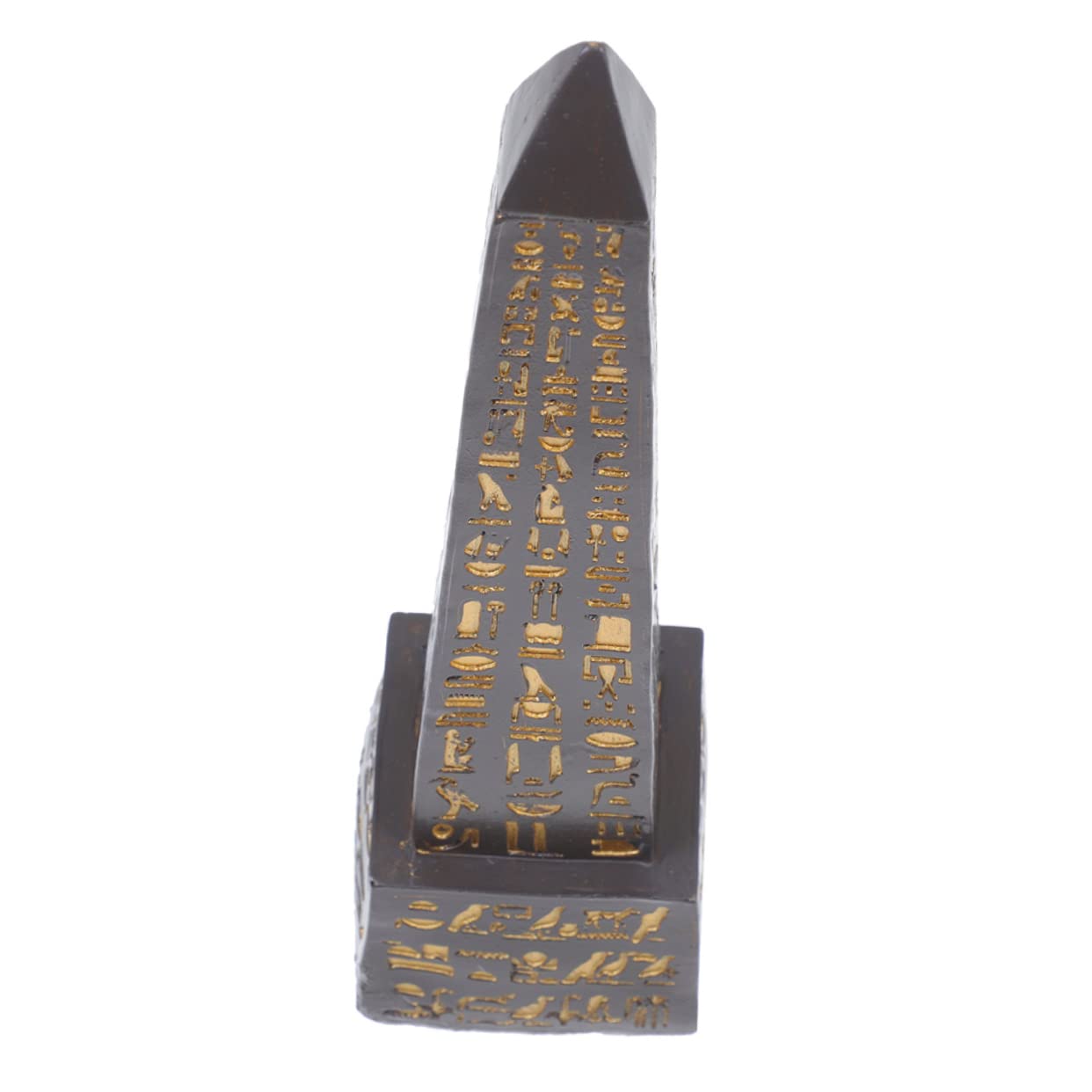 Obélisque égyptien en résine noire pour purifier l'énergie de la maison