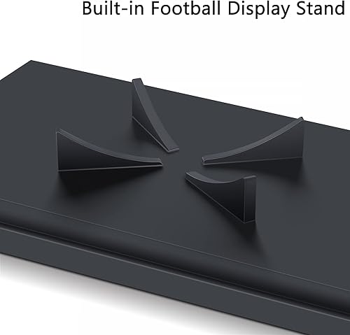 Miniatura 3 de KKU Vitrina de fútbol con protección UV, soporte de acrílico transparente con soporte de exhibición de fútbol integrado (no requiere montaje)