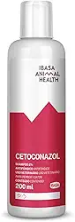 Ibasa Shampoo Antifúngico Cetoconazol Para Cães E Gatos 200Ml